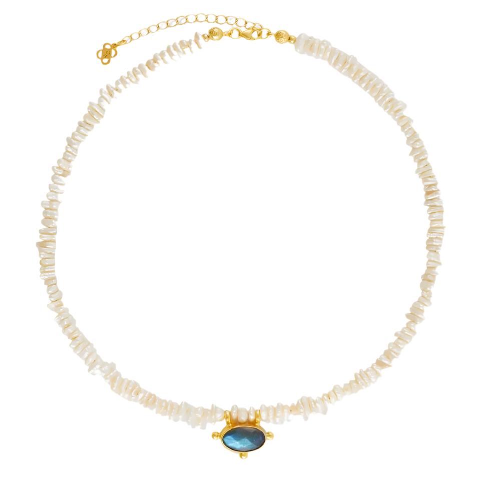 Sorel Pearl and Labradorite Beaded Necklace