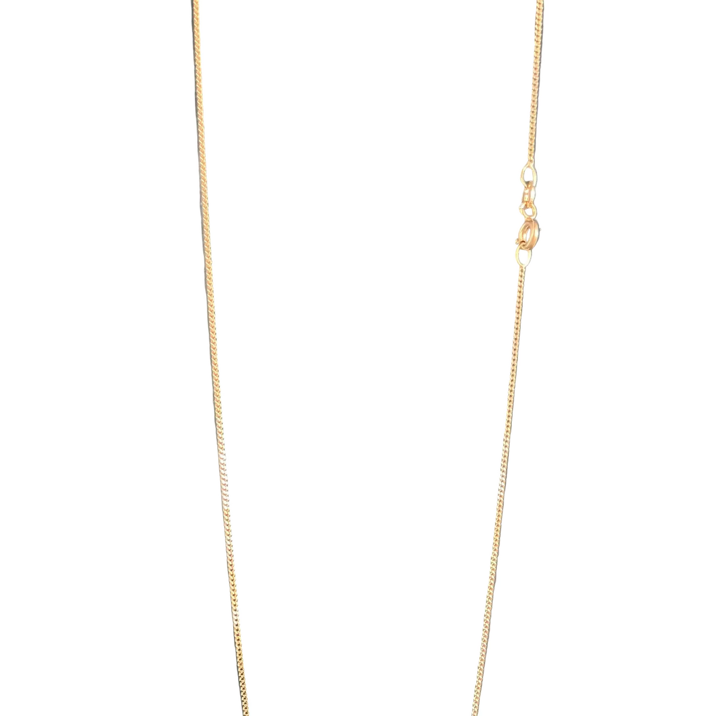 9kt gold curb chain  46cm