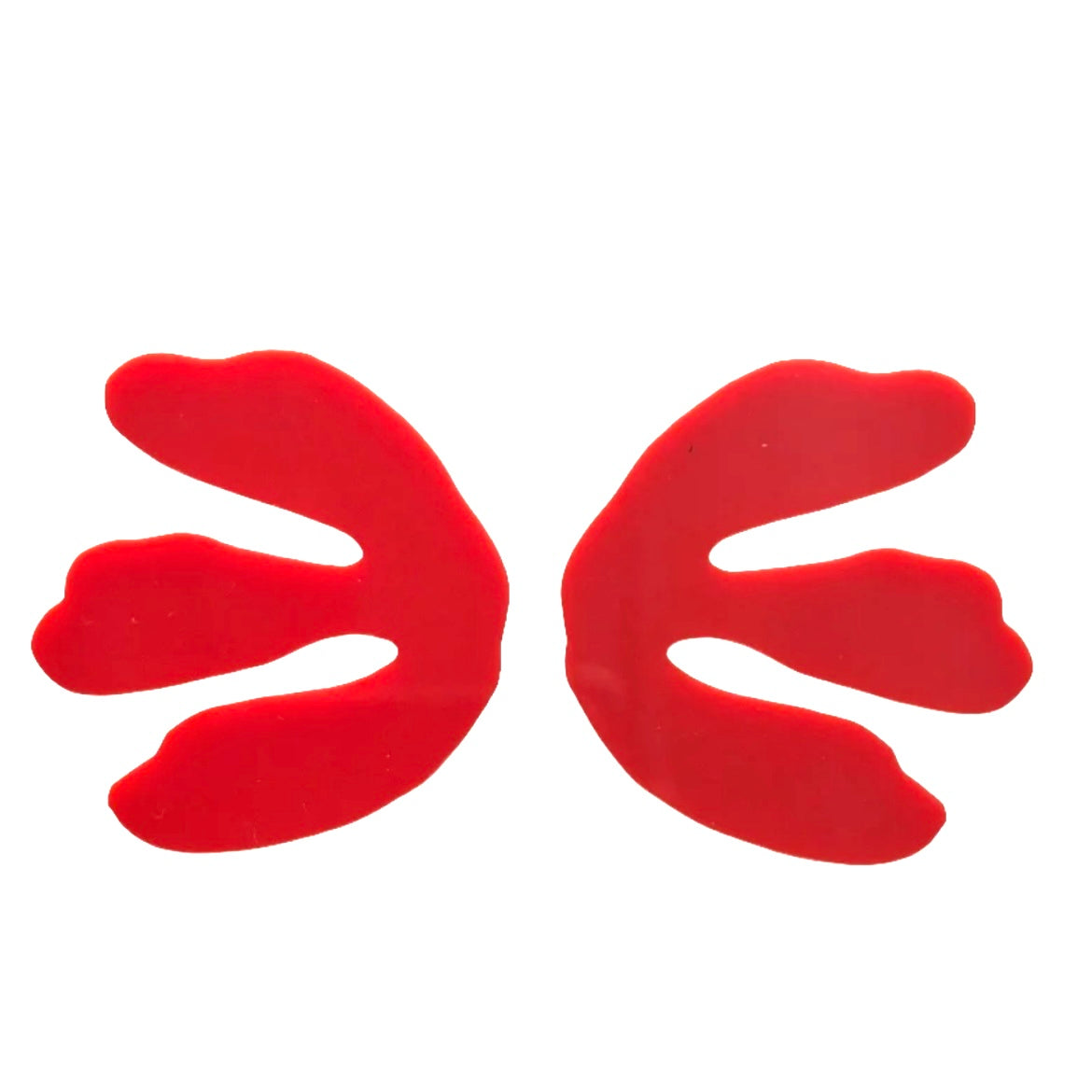 Fleur de Lis Coral Red