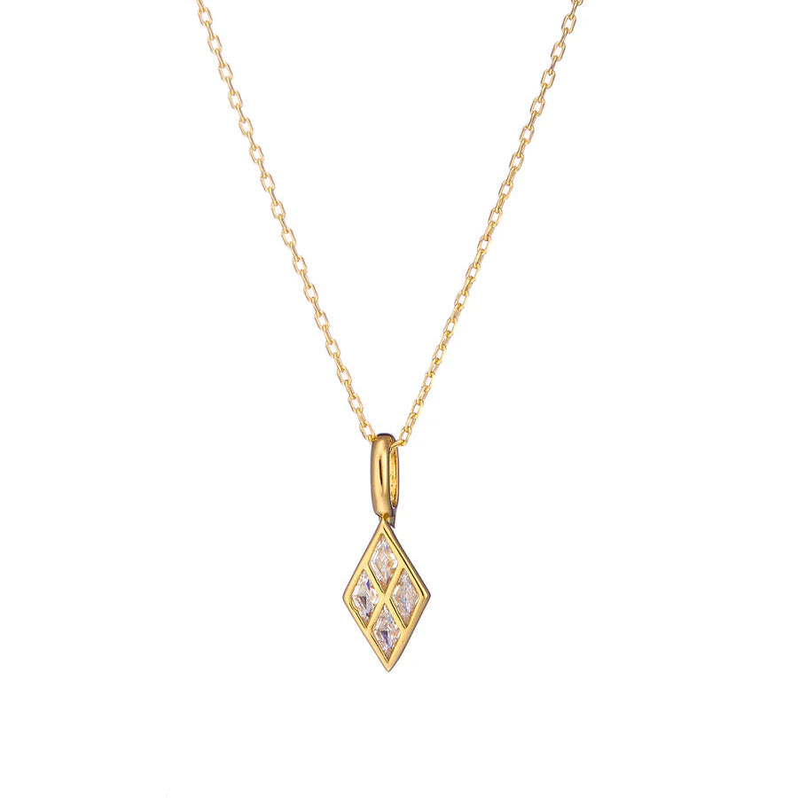 Argyle pendant on vermeil chain.