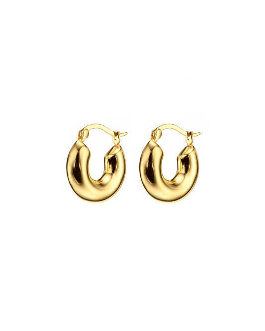 Rounded Hoop Earring