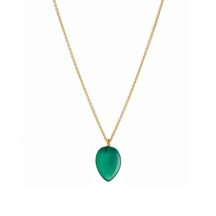 Green onyx cone Necklace