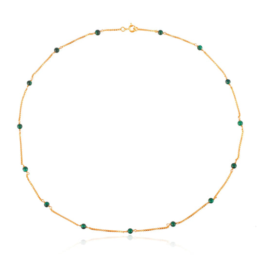 Venus Necklace with Malachite