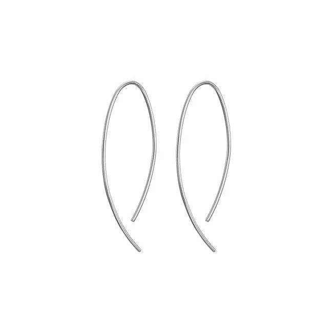 Small Silver curve Earring