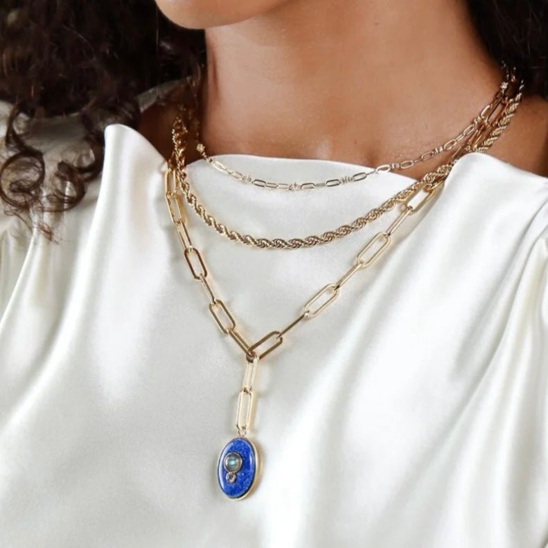 Edendale Necklace with Lapis Lazuli & Labradorite - Collected