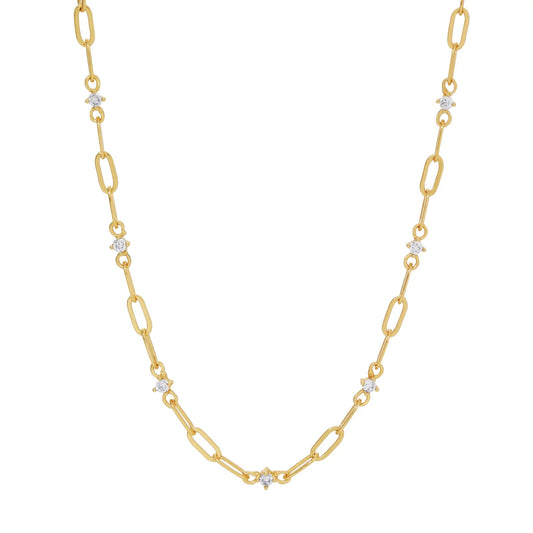 Emi Sparkle Chain Necklace - Collected