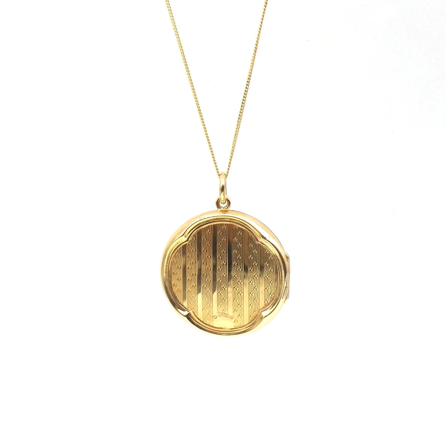 Antique locket, an edwardian gold locket in beautiful condition on a 9kt gold chain.