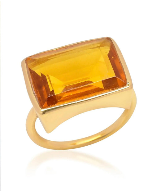 Lenny Ring in Citrine. - Collected