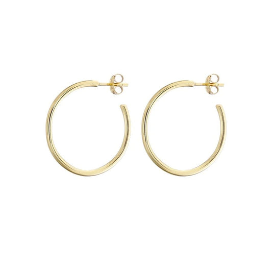 Classic Hoop Earrings; Gold plated. - Collected
