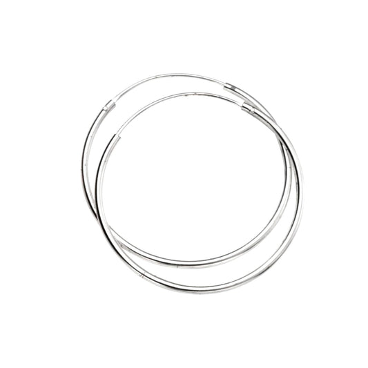 Sterling silver Hoops, 30mm. - Collected
