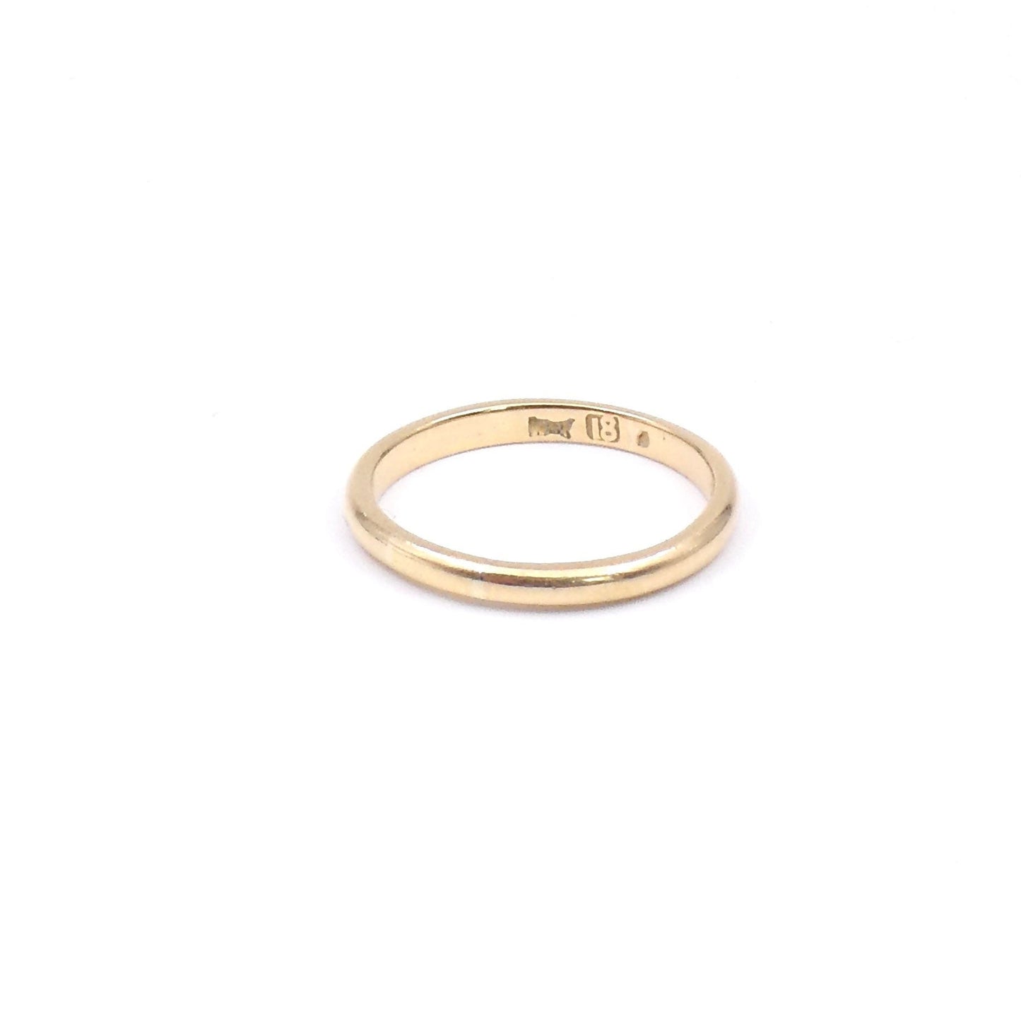 Vintage band, 18kt yellow gold wedding ring or vintage ring. - Collected